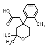 CAS#: 915893-84-4， [2,2-Dimethyl-4-(2-methylphenyl)tetrahydro-2H-pyran-4-yl]acetic acid