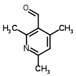 structure of CAS# 91591-84-3, 2,4,6-Trimethylnicotinaldehyde;2,4,6-trimethylnicotinaldehyde