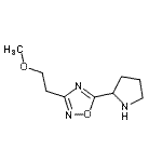 CAS#: 915920-00-2， 3-(2-Methoxyethyl)-5-(2-pyrrolidinyl)-1,2,4-oxadiazole