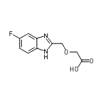 结构式 CAS# 915920-11-5, [(5-氟-1H-苯并咪唑-2-基)甲氧基]乙酸