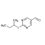 CAS#: 915920-24-0， 2-(sec-Butylsulfanyl)-5-pyrimidinecarbaldehyde