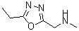 结构式 CAS# 915920-74-0, 1-(5-乙基-1,3,4-恶二唑-2-基)-N-甲基甲胺