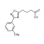 CAS#: 915921-78-7， 4-[3-(3-Methylphenyl)-1,2,4-oxadiazol-5-yl]butanoic acid