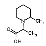 结构式 CAS# 915921-83-4, 2-(2-甲基-1-哌啶基)丙酸
