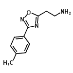 structure of CAS# 915922-82-6, 2-[3-(4-Methylphenyl)-1,2,4-oxadiazol-5-yl]ethanamine;2-[3-(4-methylphenyl)-1,2,4-oxadiazol-5-yl]ethanamine;2-[3-(4-methylphenyl)-1,2,4-oxadiazol-5-yl]ethylamine