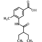 CAS#: 915923-14-7， 3-[(2-Ethylbutanoyl)amino]-4-methylbenzoic acid