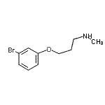 CAS#: 915923-82-9， 3-(3-Bromophenoxy)-N-methyl-1-propanamine