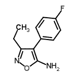 CAS#: 915923-98-7， 3-Ethyl-4-(4-fluorophenyl)-1,2-oxazol-5-amine