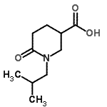 CAS#: 915924-95-7， 1-Isobutyl-6-oxo-3-piperidinecarboxylic acid