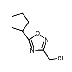 CAS#: 915925-39-2， 3-(Chloromethyl)-5-cyclopentyl-1,2,4-oxadiazole