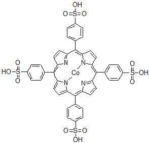 CAS 登录号：91629-46-8， 四(4-磺酸基苯基)卟啉-钴(III)
