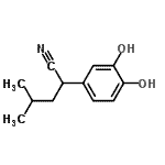 CAS#: 91641-05-3， 2-(3,4-Dihydroxyphenyl)-4-methylpentanenitrile