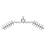 CAS#: 916770-15-5， 2-Chloro-4,6-bis[(4,4,5,5,6,6,7,7,8,8,9,9,9-tridecafluorononyl)oxy]-1,3,5-triazine