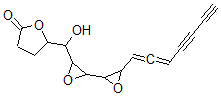 CAS#: 91682-94-9， 4,5-Dihydro-5-(2,3:4,5-diepoxy-1-hydroxydodeca-6,7-dien-9,11-diynyl)-2(3H)-furanone