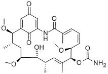 structure of CAS# 91700-92-4, Herbimycin C;Carbamic Acid [(2R,3S,5R,6S,7R,8E,10R,11R,12Z,14E)-6-Hydroxy-2,5,11-Trimethoxy-3,7,9,15-Tetramethyl-16,20,22-Trioxo-17-Azabicyclo[16.3.1]Docosa-1(21),8,12,14,18-Pentaen-10-Yl] Ester;Carbamic Acid [(2R,3S,5R,6S,7R,8E,10R,11R,12Z,14E)-6-Hydroxy-16,20,22-Tri