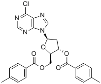 CAS#: 91713-46-1， 6-Chloro-9-[2-Deoxy-3,5-Bis-O-(4-Methylbenzoyl)-B-D-Erythro-Pentofuranosyl]-9H-Purine