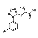 CAS#: 917217-91-5， 2-{[1-(3-Methylphenyl)-1H-tetrazol-5-yl]sulfanyl}propanoic acid