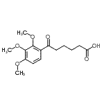 结构式 CAS# 917591-97-0, 6-氧代-6-(2,3,4-三甲氧基苯基)己酸
