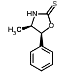 structure of CAS# 91794-28-4, (4R,5S)-4-Methyl-5-phenyl-1,3-oxazolidine-2-thione;ZINC05227011