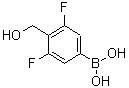 structure of CAS# 917969-79-0, [3,5-Difluoro-4-(hydroxymethyl)phenyl]boronic acid;