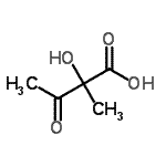 CAS#: 918-44-5， 2-Hydroxy-2-methyl-3-oxobutanoic acid