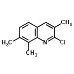 structure of CAS# 919035-63-5, 2-Chloro-3,7,8-trimethylquinoline;2-Chloro-3,7,8-trimethyl-quinoline;MFCD09039887