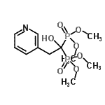 CAS#: 919355-29-6， Tetramethyl [1-hydroxy-2-(3-pyridinyl)-1,1-ethanediyl]bis(phosphonate)
