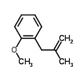 结构式 CAS# 91969-32-3, 1-甲氧基-2-(2-甲基丙-2-烯基)苯