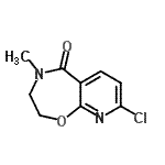CAS#: 919788-59-3， 8-chloro-4-methyl-2,3-dihydropyrido[3,2-f][1,4]oxazepin-5-one