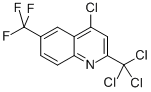 结构式 CAS# 91991-82-1, 4-氯-2-(三氯甲基)-6-(三氟甲基)-喹啉