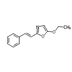 CAS#: 92028-81-4， 5-Ethoxy-2-[(E)-2-phenylvinyl]-1,3-oxazole