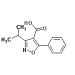 CAS#: 92029-27-1， 3-Isopropyl-5-phenyl-1,2-oxazole-4-carboxylic acid