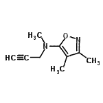 CAS#: 92087-70-2， N,3,4-Trimethyl-N-(2-propyn-1-yl)-1,2-oxazol-5-amine