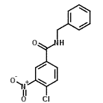 structure of CAS# 92102-83-5, N-Benzyl-4-chloro-3-nitrobenzamide;N-benzyl-4-chloro-3-nitrobenzamide;CBDivE_015375;ZINC00298841