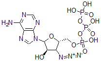 CAS#: 92117-27-6， 9-(3'-Azido-3'-Deoxy-beta-D-Xylofuranosyl)Adenine 5'-Triphosphate