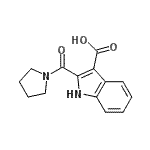 CAS#: 921194-90-3， 2-(1-Pyrrolidinylcarbonyl)-1H-indole-3-carboxylic acid