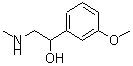 structure of CAS# 92188-49-3, 1-(3-Methoxyphenyl)-2-(methylamino)ethanol;1-(3-Methoxyphenyl)-2-(Methylamino)Ethan-1-Ol;1-(3-METHOXY-PHENYL)-2-METHYLAMINO-ETHANOL;Methylphenylephrine
