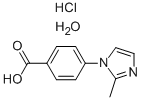 结构式 CAS# 921938-78-5, 4-(2-甲基-1H-咪唑-1-基)-苯甲酸盐酸盐(1:1)
