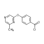 CAS#: 921938-96-7， 4-[(6-Methyl-2-pyrazinyl)oxy]benzoyl chloride