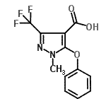 CAS#: 921939-08-4， 1-Methyl-5-phenoxy-3-(trifluoromethyl)-1H-pyrazole-4-carboxylic acid