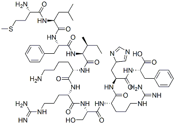CAS 登录号：92237-18-8， 蛋氨酰-亮氨酰-苯基甘氨酰-异亮氨酰-赖氨酰-精氨酰-丝氨酰-精氨酰-组氨酰-苯丙氨酸