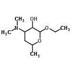 CAS#: 92282-07-0， Ethyl 3,4,6-trideoxy-3-(dimethylamino)hexopyranoside