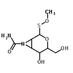 CAS#: 92303-90-7， 5-Hydroxy-4-(hydroxymethyl)-2-(methoxysulfanyl)-3-oxa-7-azabicyclo[4.1.0]heptane-7-carboxamide