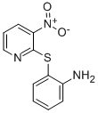 structure of CAS# 92316-06-8, 2-[(3-Nitro-2-Pyridinyl)Sulfanyl]Aniline;2-[(3-Nitro-2-Pyridyl)Sulfanyl]Aniline;2-[(3-Nitro-2-Pyridyl)Thio]Aniline;[2-[(3-Nitro-2-Pyridyl)Thio]Phenyl]Amine