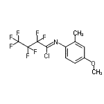 CAS#: 923569-77-1， (1Z)-2,2,3,3,4,4,4-Heptafluoro-N-(4-methoxy-2-methylphenyl)butanimidoyl chloride