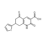 CAS#: 924846-81-1， 2,5-Dioxo-7-(2-thienyl)-1,2,5,6,7,8-hexahydro-3-quinolinecarboxylic acid