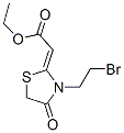 CAS 登录号：92503-35-0， (2Z)-[3-(2-溴乙基)-4-氧代-1,3-噻唑烷-2-亚基]乙酸乙酯
