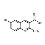 结构式 CAS# 92513-39-8, 6-溴-2-甲基-3-喹啉羧酸