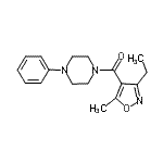 CAS#: 925663-15-6， (3-Ethyl-5-methyl-1,2-oxazol-4-yl)(4-phenyl-1-piperazinyl)methanone