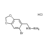 CAS#: 926268-72-6， [(6-Bromo-1,3-benzodioxol-5-yl)methyl]hydrazine hydrochloride (1:1)